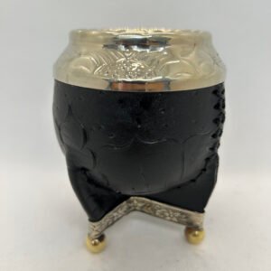 Torpedo Labrado Virola de Alpaca Cincelada con Refuerzo de Alpaca y Bolitas de Bronce