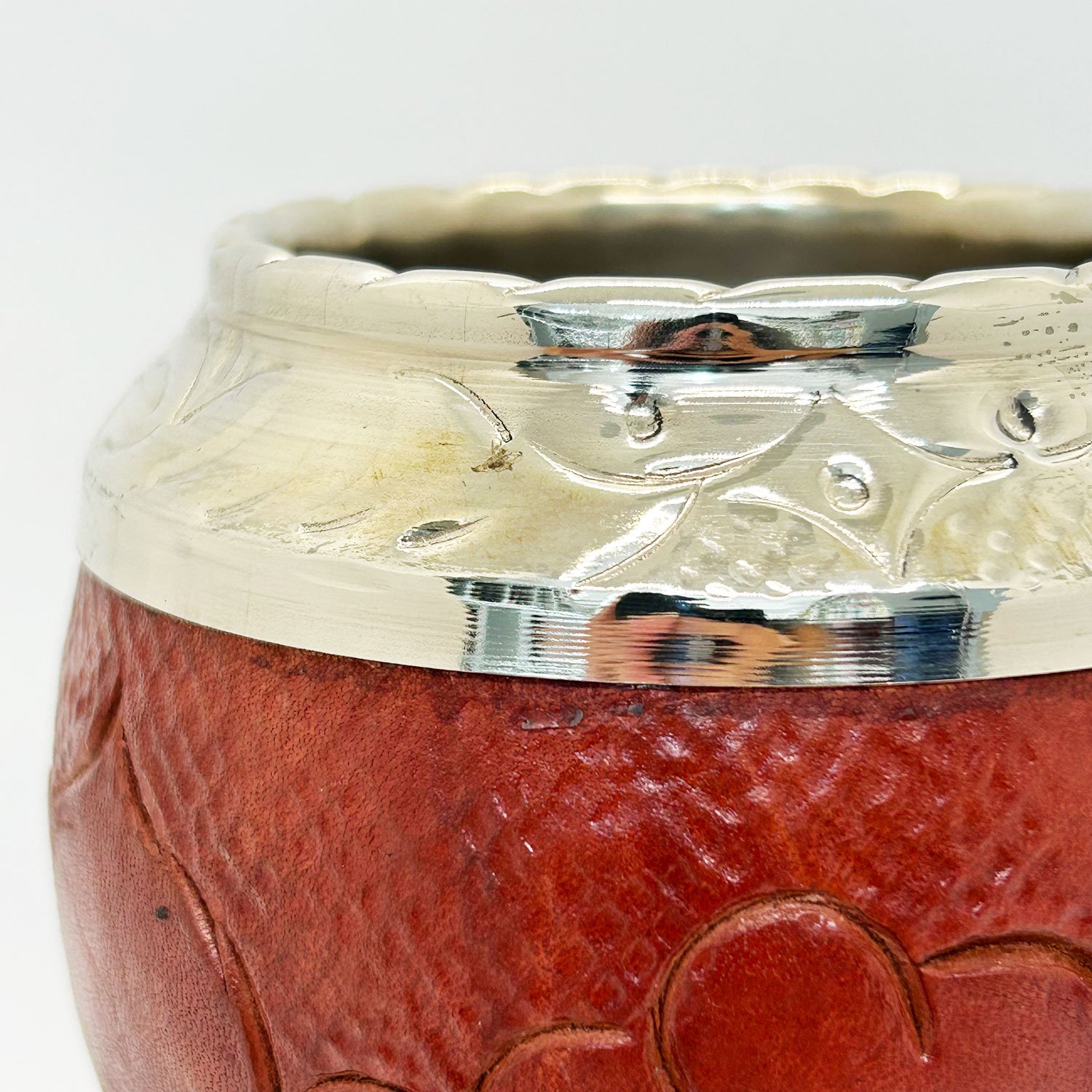 Torpedo Labrado Virola de Alpaca Cincelada con Punteras de Alpaca - Imagen 3