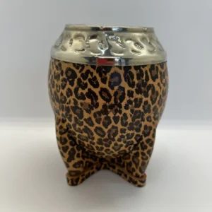 Torpedo Animal Print Virola de Alpaca Cincelada